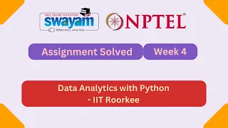 Data Analytics with Python Week 4 NPTEL ANSWERS 2026