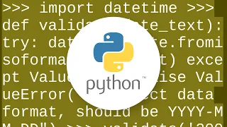 How do I validate a date string format in python