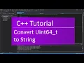 C Convert Uint64 - t to Char