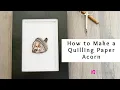 How to Make a Quilling Paper Acorn Quilling Swirls for Beginners Using a Quilling Paper Crimper