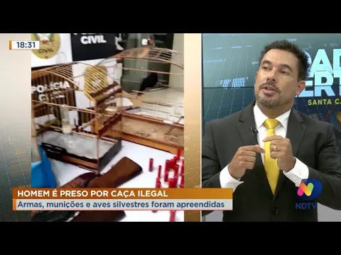 Pedro de Queiroz comenta prisão de caçador em Joinville, no Litoral Norte