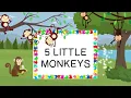 FIVE LITTLE MONKEYS | Children First TV | TODDLER |EARLY LEARNING | Nursey Rhyme| Song