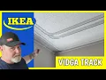 Installing IKEA VIDGA curved ceiling track - DIY tutorial