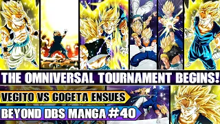 Beyond Dragon Ball Super The Omniversal Tournament Begins! Super Gogeta Vs Super Vegito Ensues!