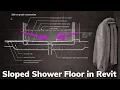 Sloped Shower Floor Drain in Revit Tutorial Quick Tip Edition