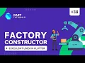 Factory Constructor in Dart Dart factory constructor Dart Tutorials