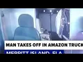 Florida man arrested for hopping into Amazon truck driving it with employee in back