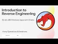 10 Introduction to Reverse Engineering Array Operations Iterations
