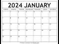 How to get free printable January 2024 calendar - Axnent