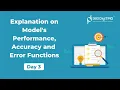 FDP-Day 3 Explanation on Models Performance Accuracy and Error Functions TASK 360DigiTMG
