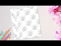 Aesthetic Mushroom Pattern Coloring Pages for Adults