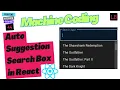 Auto suggestion in React Machine coding question JavaScript Interview Question - 44