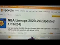 NBA starting lineups quiz