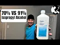 What s the Difference Between 70 and 91 Isopropyl Alcohol