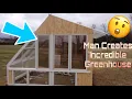 Man Creates Incredible Greenhouse In His Yard Using Old Windows He Found On Craigslist
