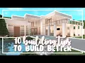 10 Building Tips Tricks To Build BETTER in Bloxburg Roblox