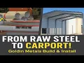 DIY Metal Carport Build from Start to Finish Goldin Metals Step-by-Step Guide