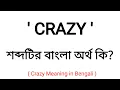 Crazy Meaning in Bengali Crazy Bengali Meaning Of Crazy