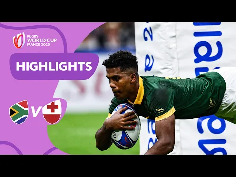 Download MP3 Springboks triumph in ten-try thriller | South Africa v Tonga | Rugby World Cup 2023 Highlights