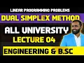 LINEAR PROGRAMMING PROBLEMS DUAL SIMPLEX METHOD LECTURE 04 PRADEEP GIRI SIR