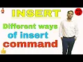 Insert Command in Oracle - SQL with Example