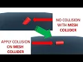 Unity Mesh Collider not working fix - Mesh Collider problem fixed