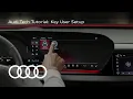 Audi Tech Tutorial Key User Setup