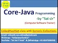 LinkedHashSet class with Generic Collections Java Collections Framework Generic datatypes