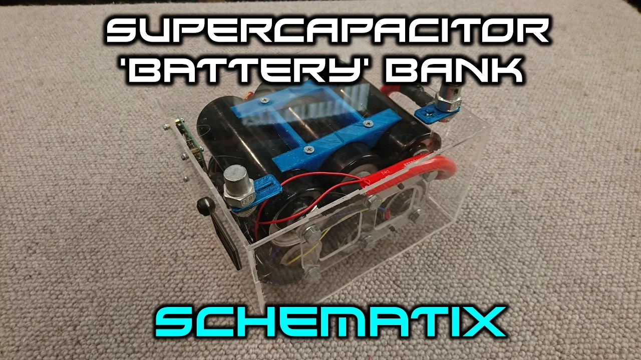 Super Capacitor 'Battery' Bank Construction Video