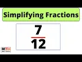 How to simplify the fraction