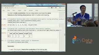 Machine Learning with Text in scikit-learn PyData DC 2016