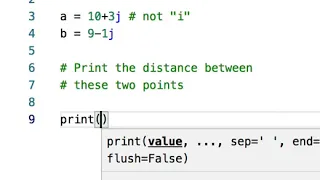 9 Complex numbers in Python