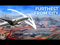 Which Airports Are Furthest From The City They re Named After