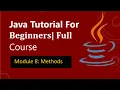 Module 8 Methods in java Java tutorial for beginners Functions in java