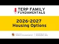 2026-27 Housing Options