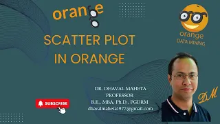 36 Scatter Plot Widget in Orange Dr Dhaval Maheta
