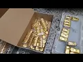 EPIC UN-BOXING Millions in Gold Bars Beautiful Gold Collection