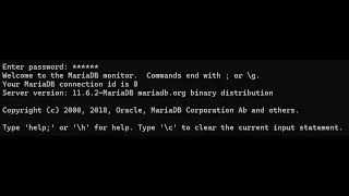 Creating tables in MariaDB