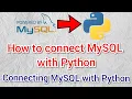 How to Connect MySQL with Python Interface Python with MySQL Connect Python with MySQL Class 12