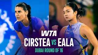 Sorana Cirstea vs. Alexandra Eala | 2026 Dubai Round of 16 | WTA Match Highlights