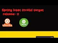 Spring boot invalid target release 11