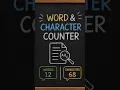 Build a Word Character Counter in Python