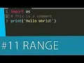 PYTHON 3 TUTORIAL - THE RANGE FUNCTION