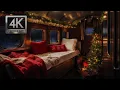 Overnight on the North Pole Express Christmas Train Ambience Train Sounds in a Winter Wonderland