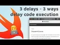 Delay Code Execution in Swift - Three Different Ways dispatch async perform and timer