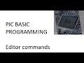 PICK BASIC editor commands ED editor in UniBasic language