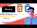 HTML Home page Part 4 using HTML CSS HTML Full Course html - 4
