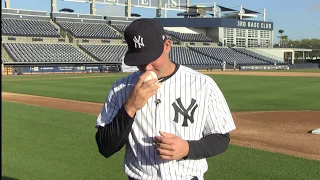 Gary Sanchez rips the cover off the ball literally