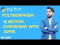 37 Method Overriding and Method with super in Python very important