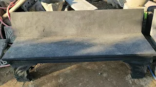 How to make concrete bench